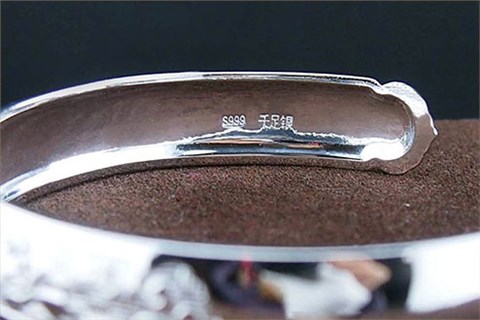 S999足銀富貴花開(kāi)開(kāi)口手鐲 MGS00045